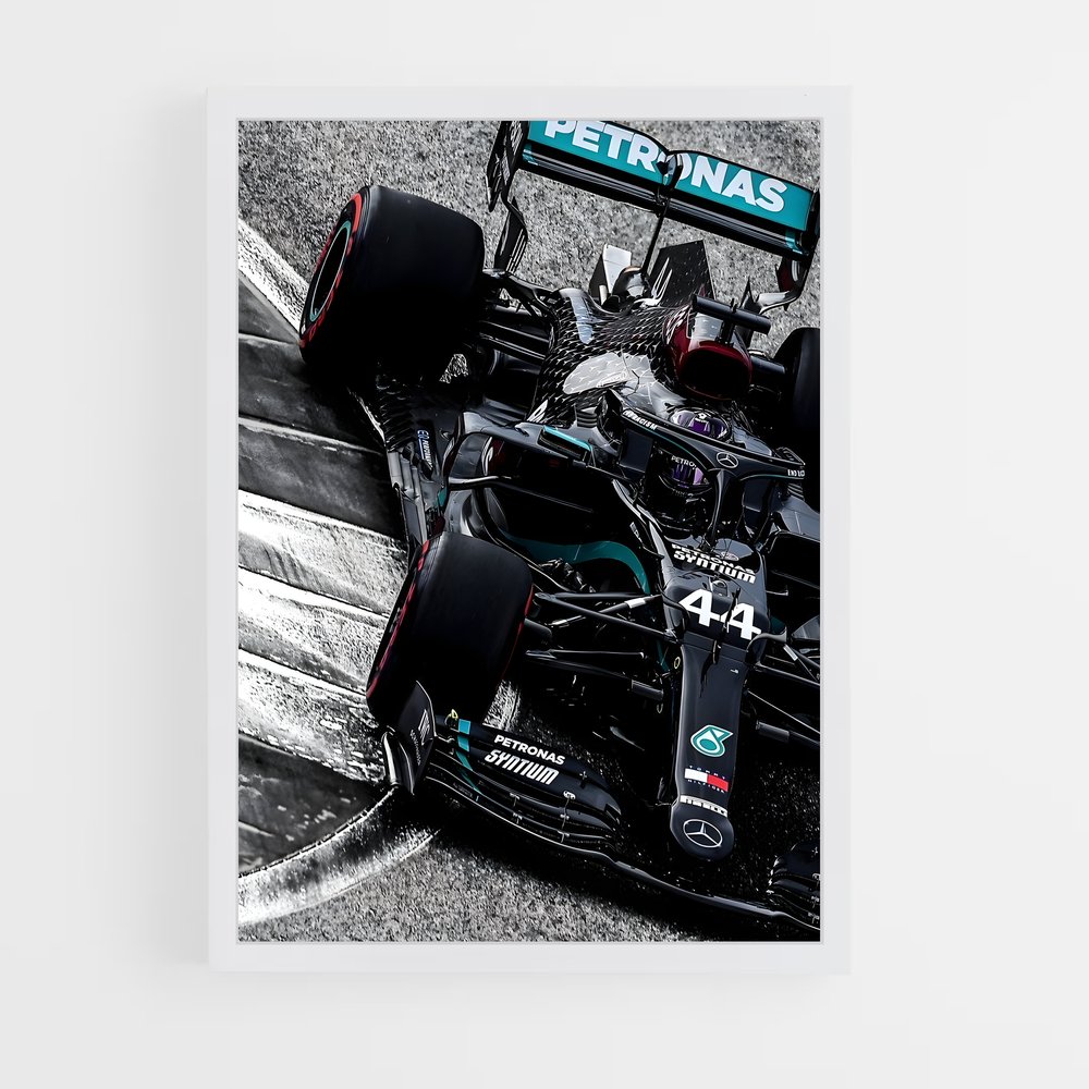 Poster Mercedes L'état – affiche Voitures de Formule 1 (vue 3)